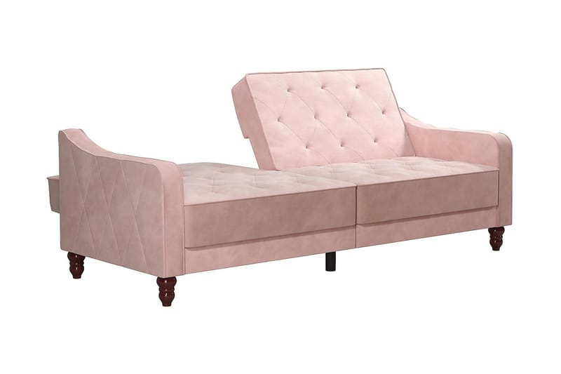 2-seters Sovesofa Vintage Tufted Rosa - Novogratz - Møbler - Sofaer - Sovesofaer - 2 seters sovesofa