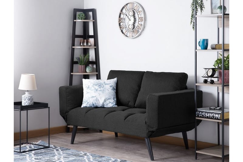 Sovesofa Brekke 150 cm - Svart - Møbler - Sofaer - Sovesofaer - 2 seters sovesofa