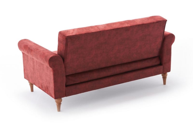 Sovesofa Colombia 2-seters 125x109 - Rød - Møbler - Sofaer - Sovesofaer - 2 seters sovesofa