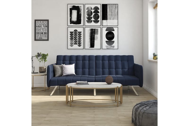 Sovesofa Emily Marineblå - Dorel Home - Møbler - Sofaer - Sovesofaer - 2 seters sovesofa