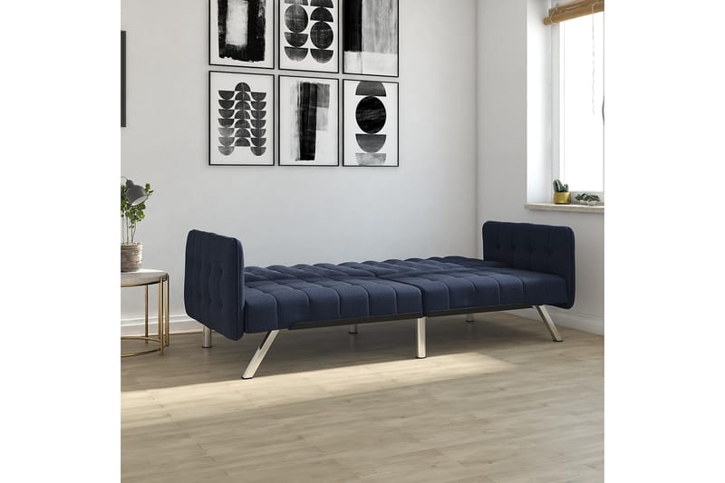 Sovesofa Emily Marineblå - Dorel Home - Møbler - Sofaer - Sovesofaer - 2 seters sovesofa