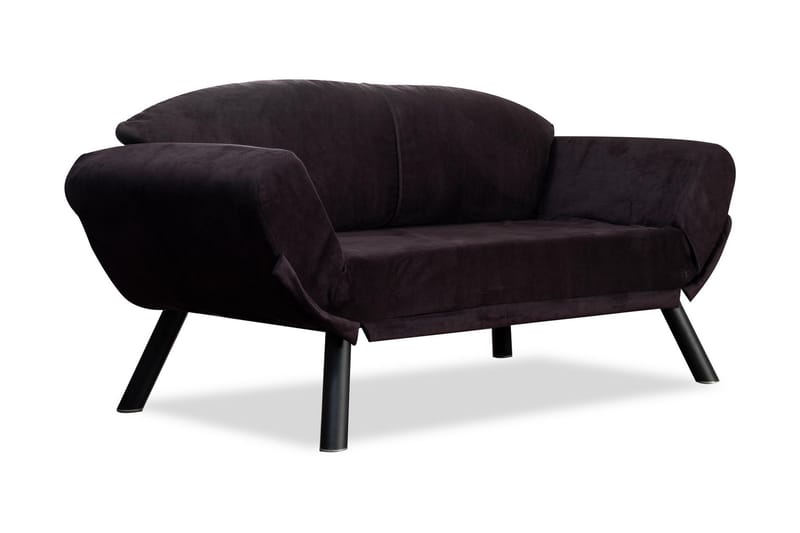 Sovesofa Eugi 2-seter - Svart - Møbler - Sofaer - Sovesofaer - 2 seters sovesofa