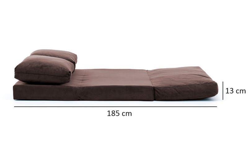 Sovesofa Florentine 2-seters 120x185 - Brun - Møbler - Sofaer - Sovesofaer - 2 seters sovesofa