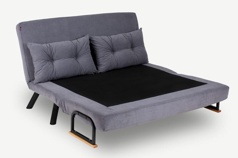 Sovesofa Riceville 2-seters 120x185 - Grå - Møbler - Sofaer - Sovesofaer - 2 seters sovesofa