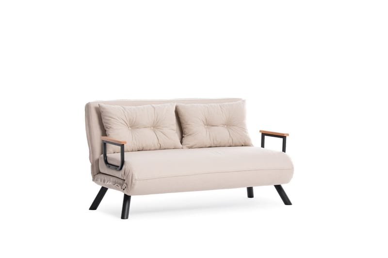 Sovesofa Riceville - Cream - Møbler - Sofaer - Sovesofaer - 2 seters sovesofa