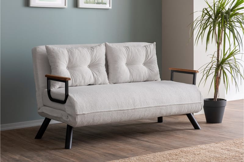 Sovesofa Riceville - Cream - Møbler - Sofaer - Sovesofaer - 2 seters sovesofa