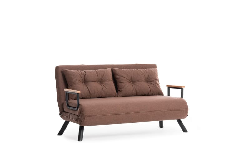 Sovesofa Riceville - Lyse brun - Møbler - Sofaer - Sovesofaer - 2 seters sovesofa