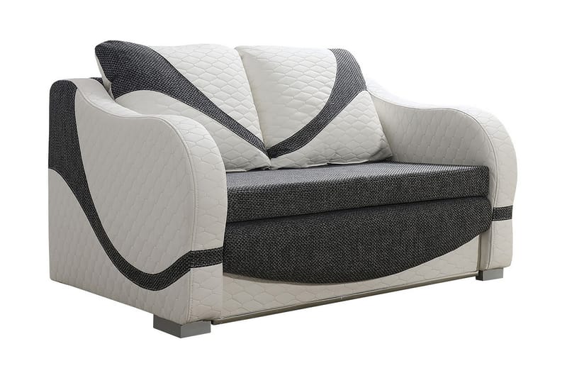 Sovesofa Tina 147x74x90 cm - Hvit - Møbler - Sofaer - Sovesofaer - 2 seters sovesofa