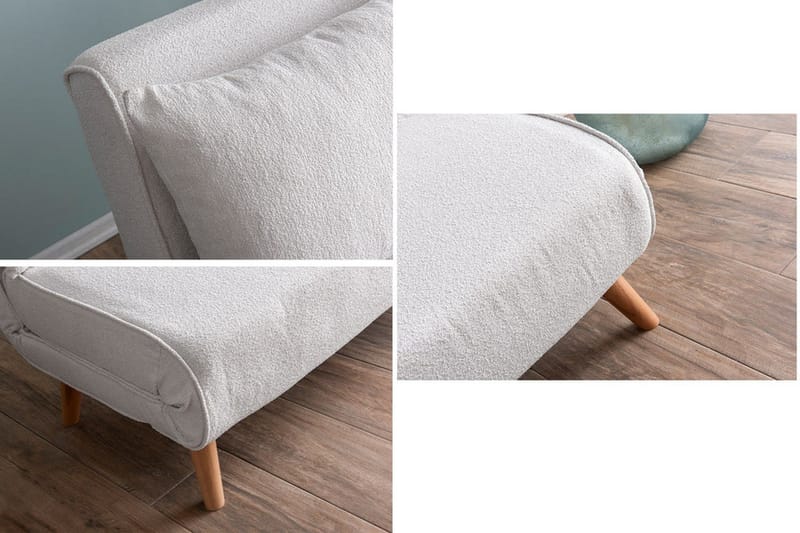 Teddy Sovesofa 2-seter Fold - Cream - Møbler - Sofaer - Sovesofaer - 2 seters sovesofa