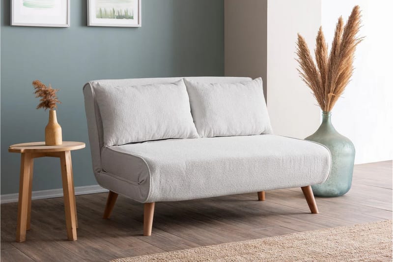 Teddy Sovesofa 2-seter Fold - Cream - Møbler - Sofaer - Sovesofaer - 2 seters sovesofa