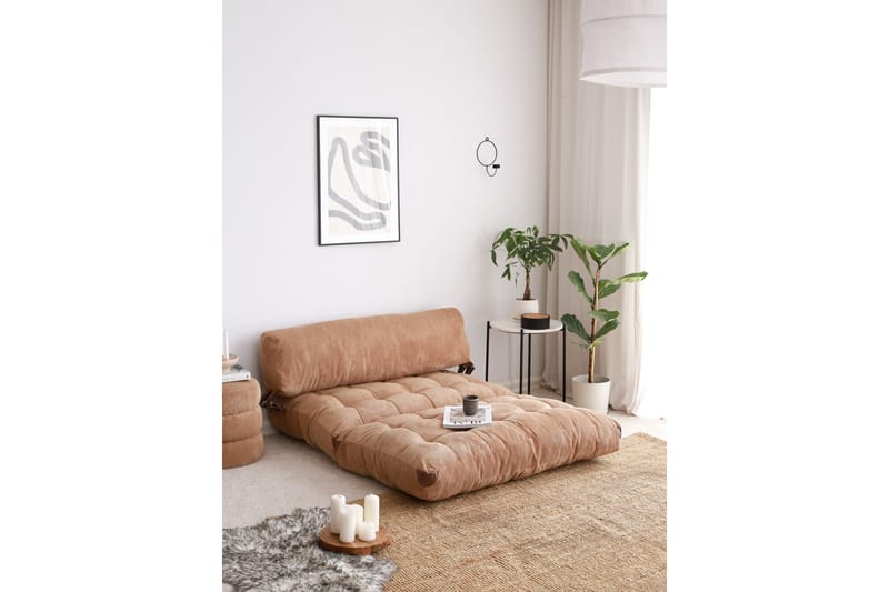 Teddy Sovesofa Fold - Camel - Møbler - Sofaer - Sovesofaer - 2 seters sovesofa