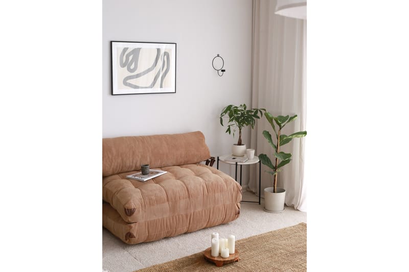 Teddy Sovesofa Fold - Camel - Møbler - Sofaer - Sovesofaer - 2 seters sovesofa