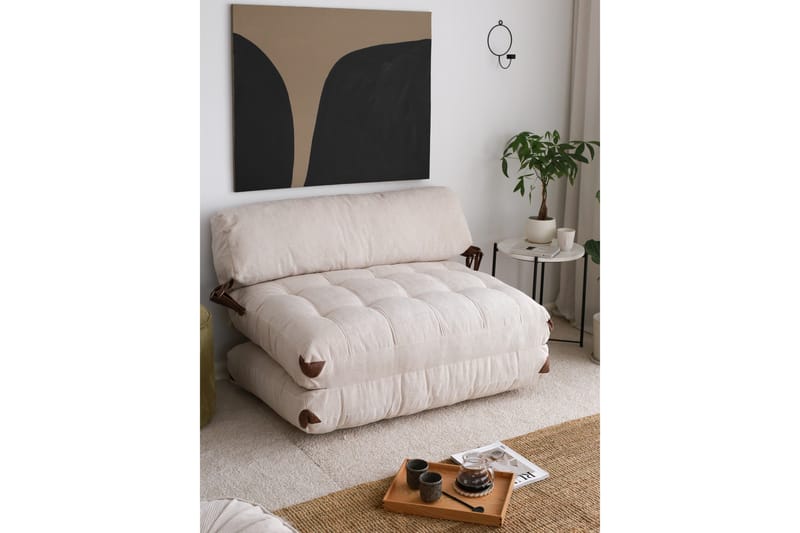 Teddy Sovesofa Fold - Hvit - Møbler - Sofaer - Sovesofaer - 2 seters sovesofa