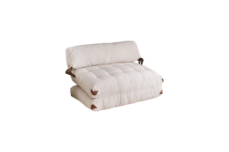 Teddy Sovesofa Fold - Hvit - Møbler - Sofaer - Sovesofaer - 2 seters sovesofa