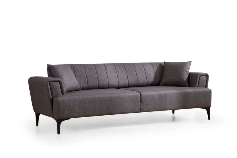 3-seter Sovesofa Hamlets - Mørkegrå - Møbler - Sofaer - Sovesofaer - 3 seters sovesofa