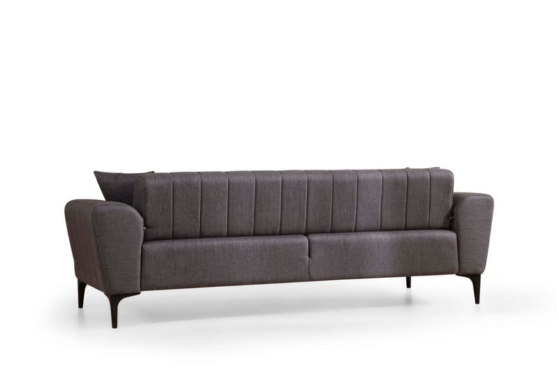 3-seter Sovesofa Hamlets - Mørkegrå - Møbler - Sofaer - Sovesofaer - 3 seters sovesofa