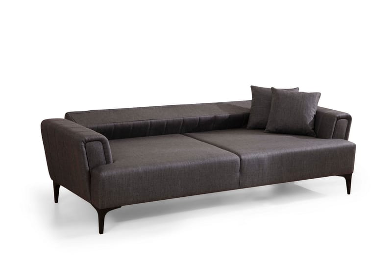 3-seter Sovesofa Hamlets - Mørkegrå - Møbler - Sofaer - Sovesofaer - 3 seters sovesofa