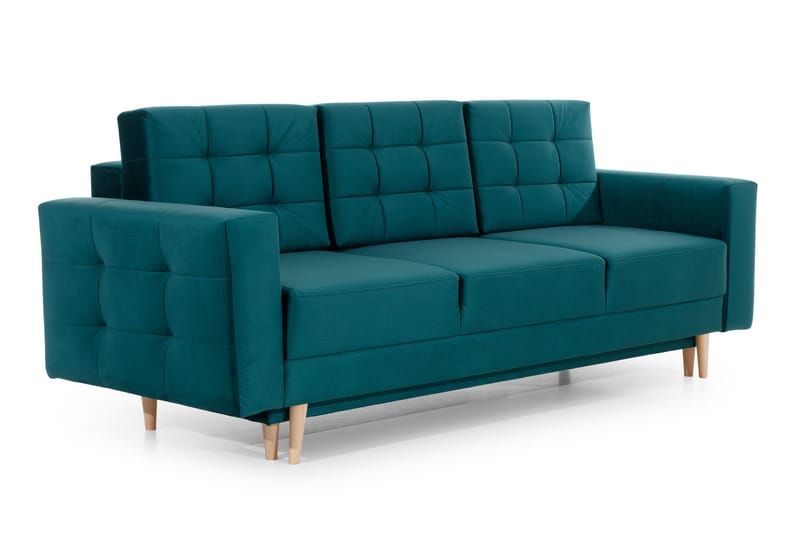 3-seter Sovesofa Remoni - Grønn - Møbler - Sofaer - Sovesofaer - 3 seters sovesofa