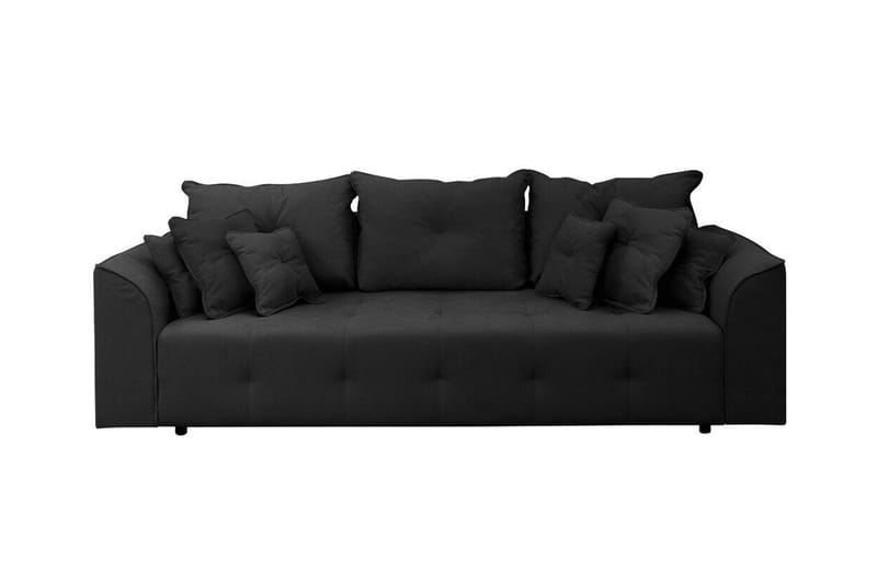 3-seters Sovesofa Abbeyfield - Svart - Møbler - Sofaer - Sovesofaer - 3 seters sovesofa