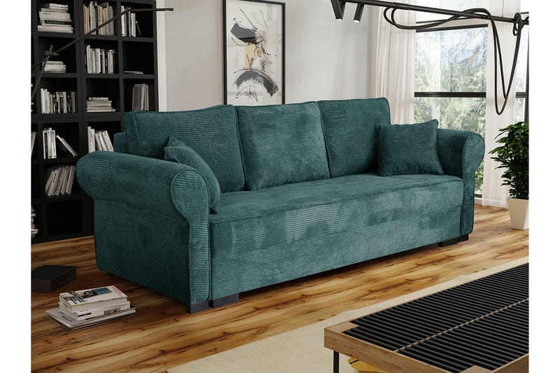 3-seters Sovesofa Denegal - Grøn - Møbler - Sofaer - Sovesofaer - 3 seters sovesofa