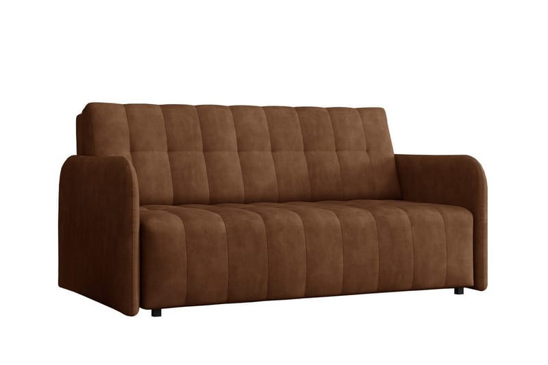 3-seters Sovesofa Denegal - Mørkebrun - Møbler - Sofaer - Sovesofaer - 3 seters sovesofa