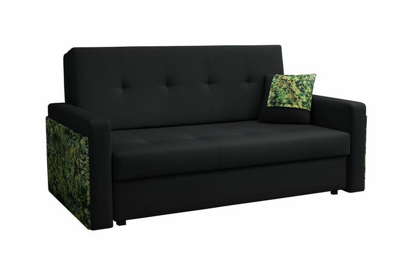 3-seters Sovesofa Denegal - Svart - Møbler - Sofaer - Sovesofaer - 3 seters sovesofa