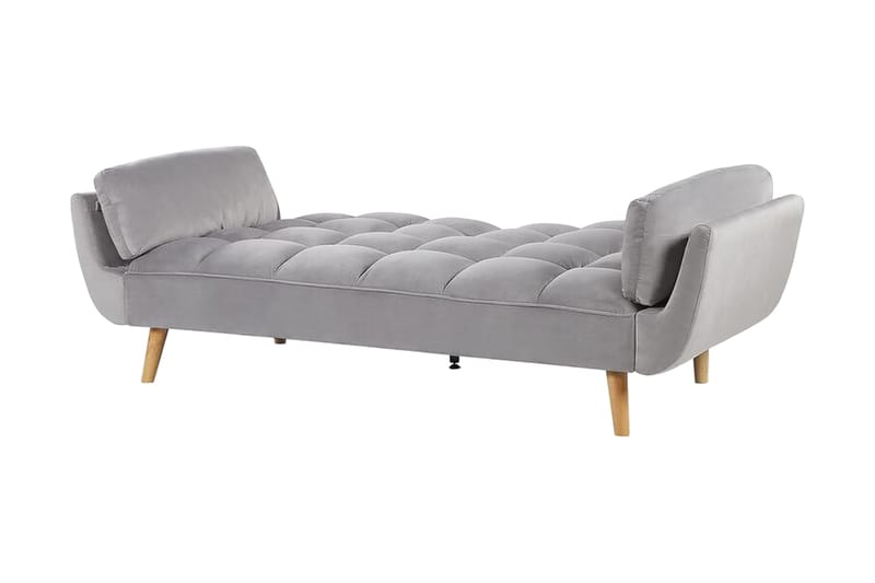 3-seters Sovesofa Lutarp - Fløyel/Grå - Møbler - Sofaer - Sovesofaer - 3 seters sovesofa