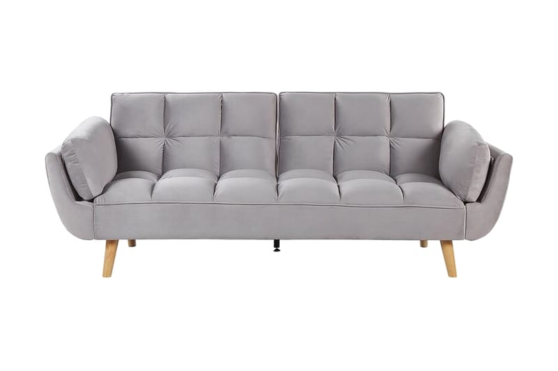 3-seters Sovesofa Lutarp - Fløyel/Grå - Møbler - Sofaer - Sovesofaer - 3 seters sovesofa