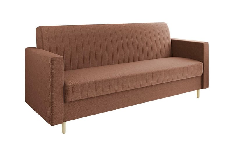 3-seters Sovesofa Midfeld - Brun - Møbler - Sofaer - Sovesofaer - 3 seters sovesofa