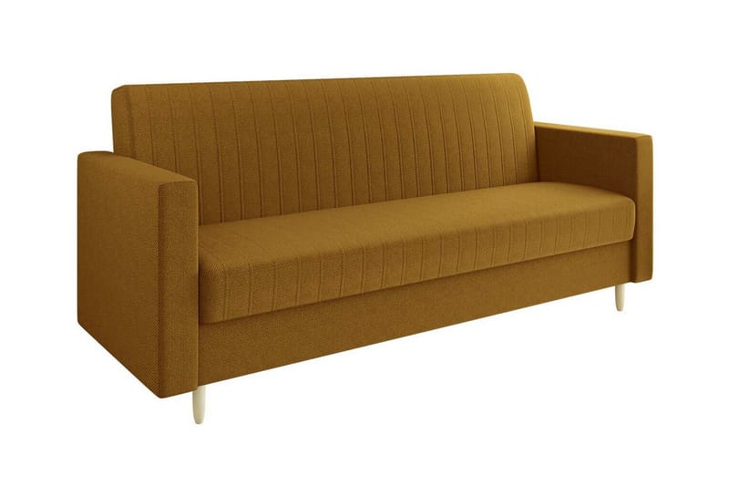 3-seters Sovesofa Midfeld - Gul - Møbler - Sofaer - Sovesofaer - 3 seters sovesofa