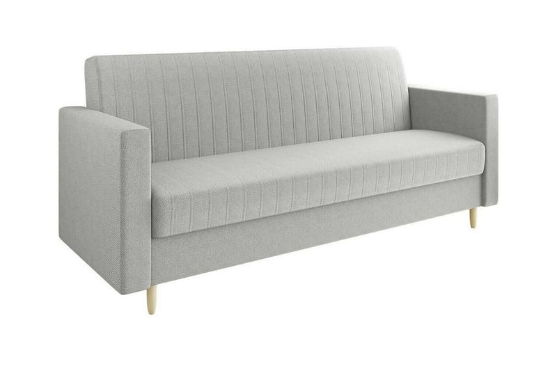 3-seters Sovesofa Midfeld - Lysegrå - Møbler - Sofaer - Sovesofaer - 3 seters sovesofa