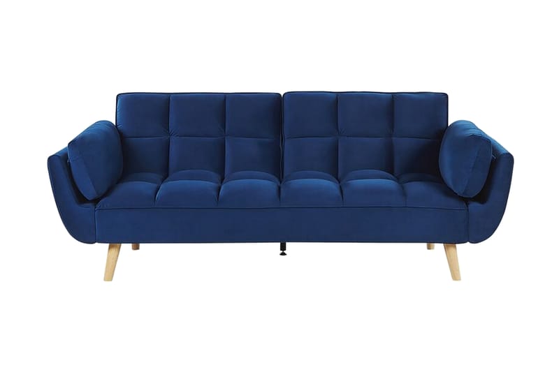 3-seters Sovesofa seng Lutarp - Fløyel/Mørkeblå - Møbler - Sofaer - Sovesofaer - 3 seters sovesofa