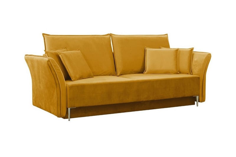 3-seters Sovesofa Staffin - Gul - Møbler - Sofaer - Sovesofaer - 3 seters sovesofa