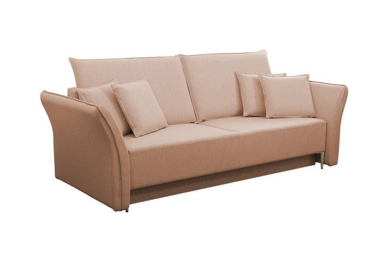 3-seters Sovesofa Staffin - Rosa - Møbler - Sofaer - Sovesofaer - 3 seters sovesofa