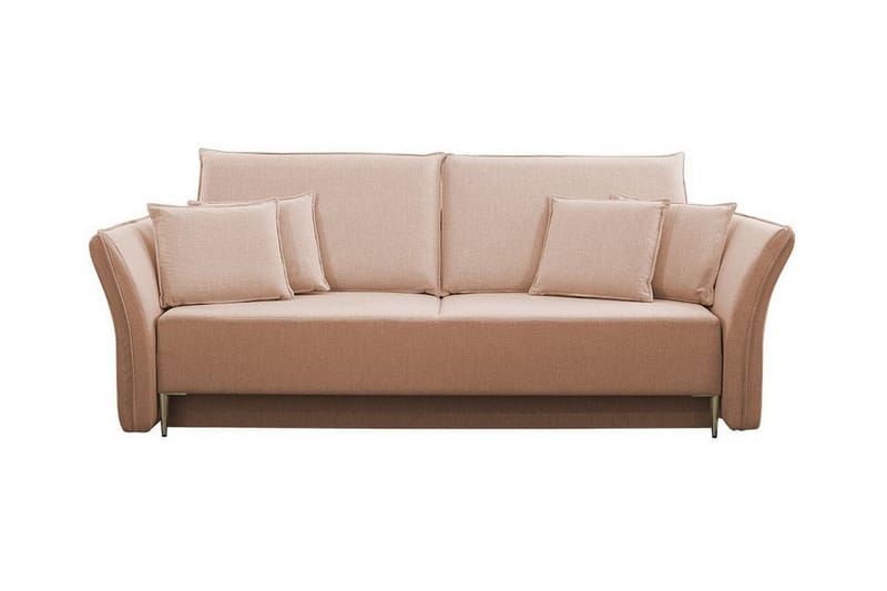 3-seters Sovesofa Staffin - Rosa - Møbler - Sofaer - Sovesofaer - 3 seters sovesofa