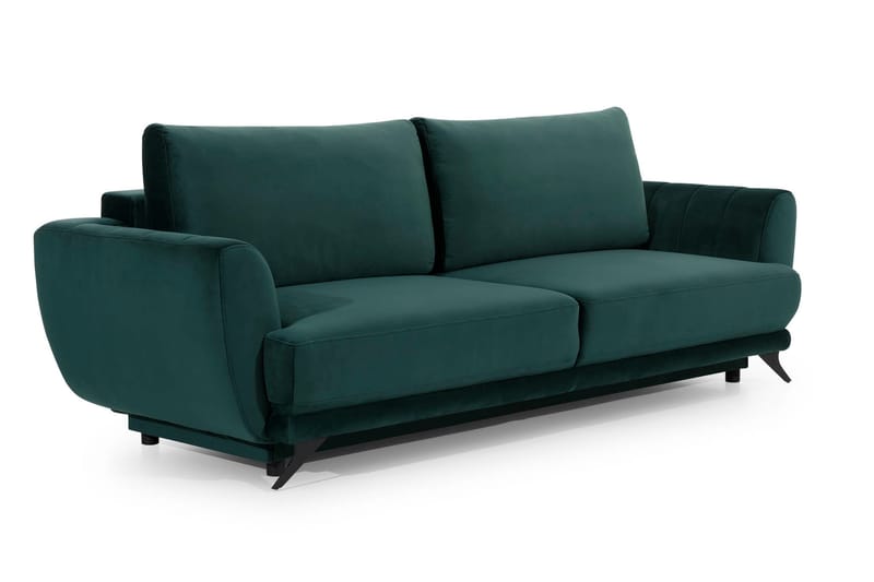 3-sits Sovesofa Megisti - Grønn - Møbler - Sofaer - Sovesofaer - 3 seters sovesofa