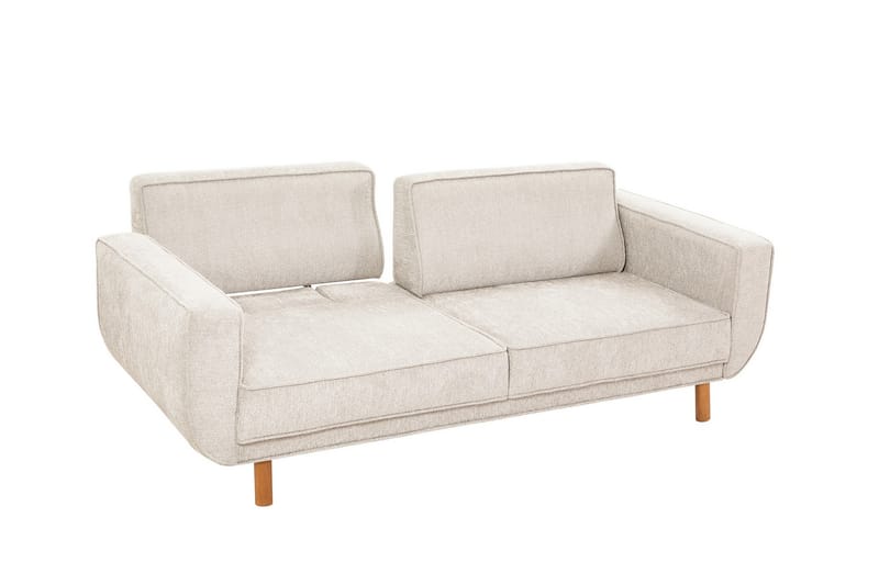 3-seters Sovesofa Austen - Krem - Møbler - Sofaer - Sovesofaer - 3 seters sovesofa