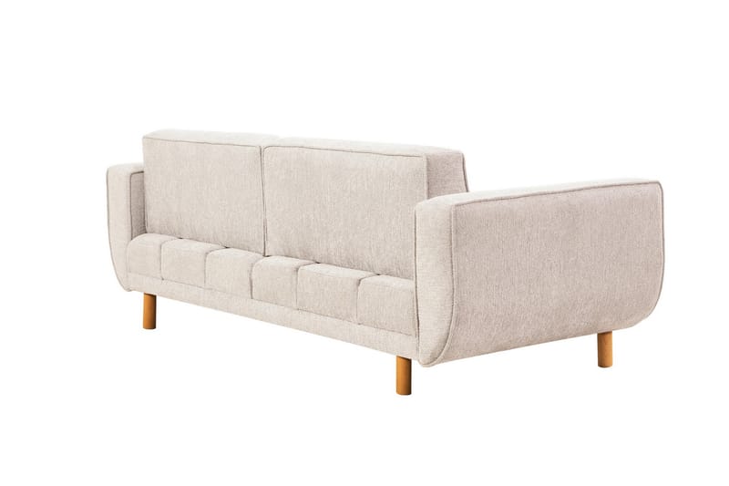 3-seters Sovesofa Austen - Krem - Møbler - Sofaer - Sovesofaer - 3 seters sovesofa