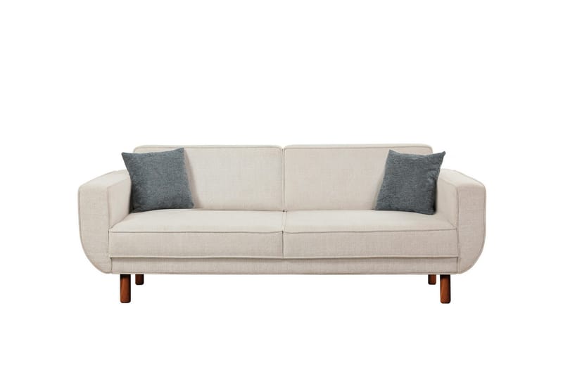 3-seters Sovesofa Austen - Krem - Møbler - Sofaer - Sovesofaer - 3 seters sovesofa