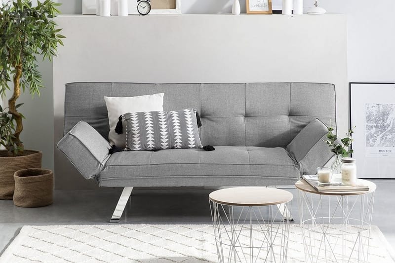 Divansofa Bristol 180 cm - Grå - Møbler - Sofaer - Sovesofaer - 3 seters sovesofa