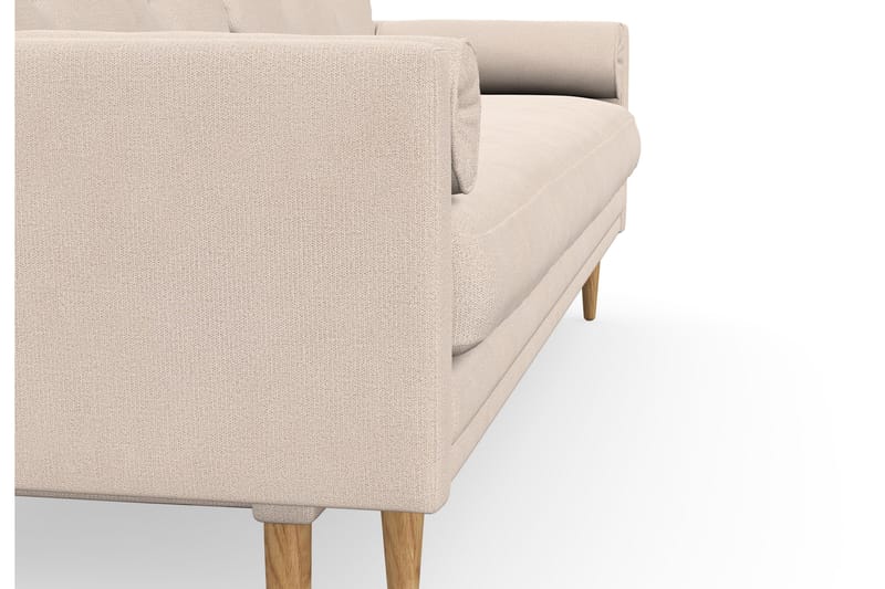 Sovesofa Alory med Oppbevaring 3-seter - Beige - 4 seters sovesofa - 2 seters sovesofa - Fløyelssofaer - 3 seters sovesofa - Skinnsofaer