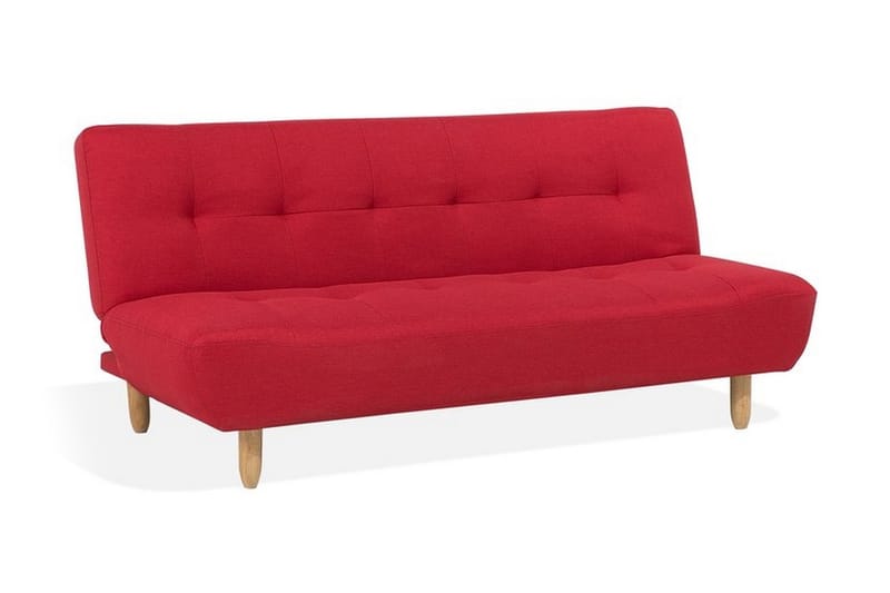 Sovesofa Alsten 182 cm - Rød - Møbler - Sofaer - Sovesofaer - 3 seters sovesofa