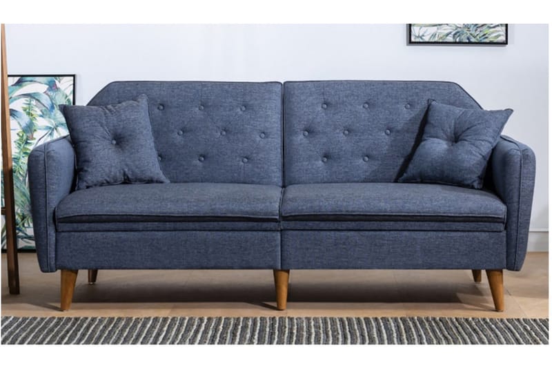 Sovesofa Buddi 3-seter - Mørkeblå - Møbler - Sofaer - Sovesofaer - 3 seters sovesofa