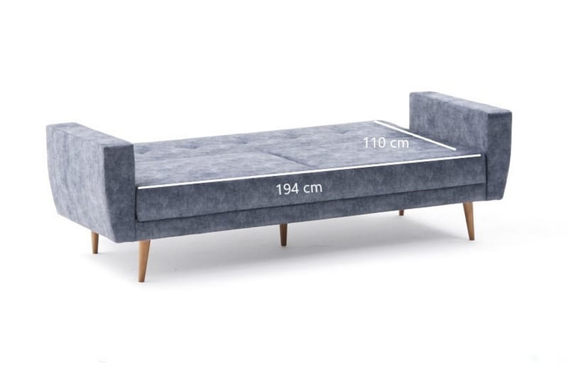 Sovesofa Chile 3-seters 194x110 - Antrasitt - Møbler - Sofaer - Sovesofaer - 3 seters sovesofa