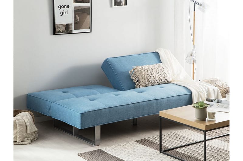 Sovesofa Dublin 190 cm - Blå - Møbler - Sofaer - Sovesofaer - 3 seters sovesofa