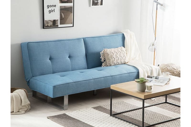 Sovesofa Dublin 190 cm - Blå - Møbler - Sofaer - Sovesofaer - 3 seters sovesofa