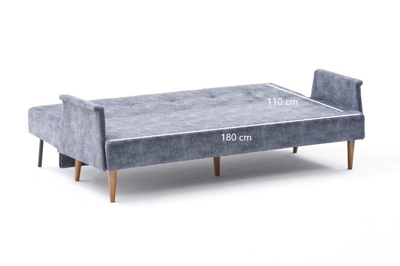 Sovesofa Finland 3-seters 180x110 - Antrasitt - Møbler - Sofaer - Sovesofaer - 3 seters sovesofa