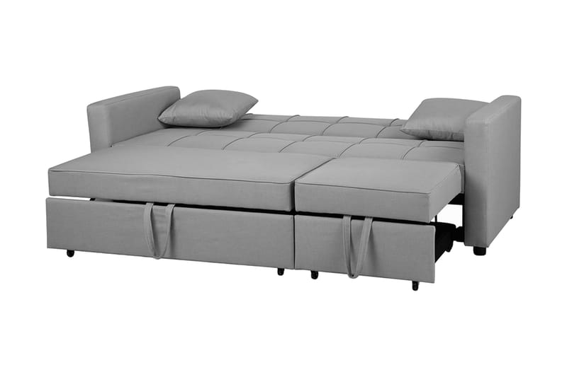 Sovesofa Glomma 207 cm - Svart | Grå - Møbler - Sofaer - Sovesofaer - 3 seters sovesofa