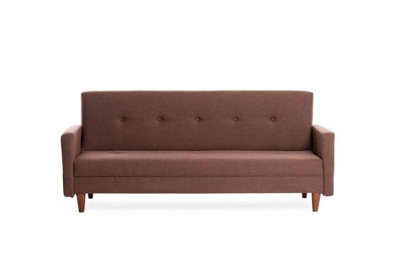 Sovesofa Hiko - Brun - Møbler - Sofaer - Sovesofaer - 3 seters sovesofa