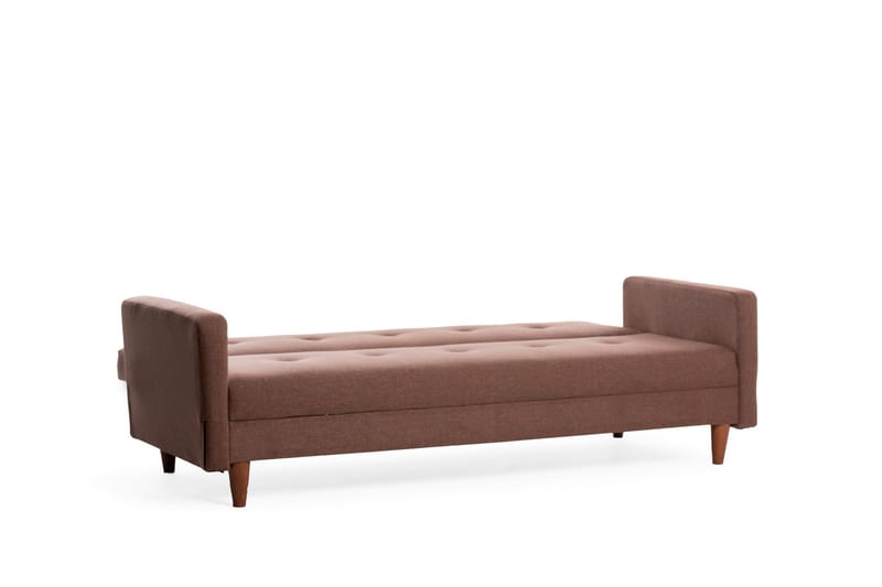 Sovesofa Hiko - Brun - Møbler - Sofaer - Sovesofaer - 3 seters sovesofa